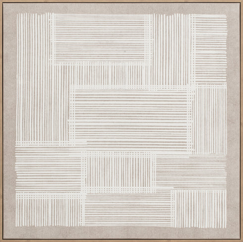 Peace, Painting, Framed poster, Poster, H90xW90xD3,8cm, White/White Washed